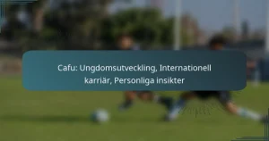 Cafu: Ungdomsutveckling, Internationell karriär, Personliga insikter